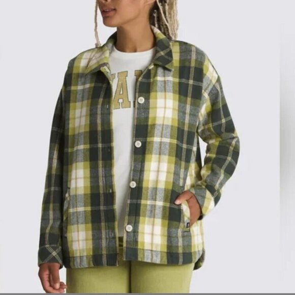 Vans Eliza Woven Oversized  Heavy Cotton Jacket Size L - Picture 1 of 10